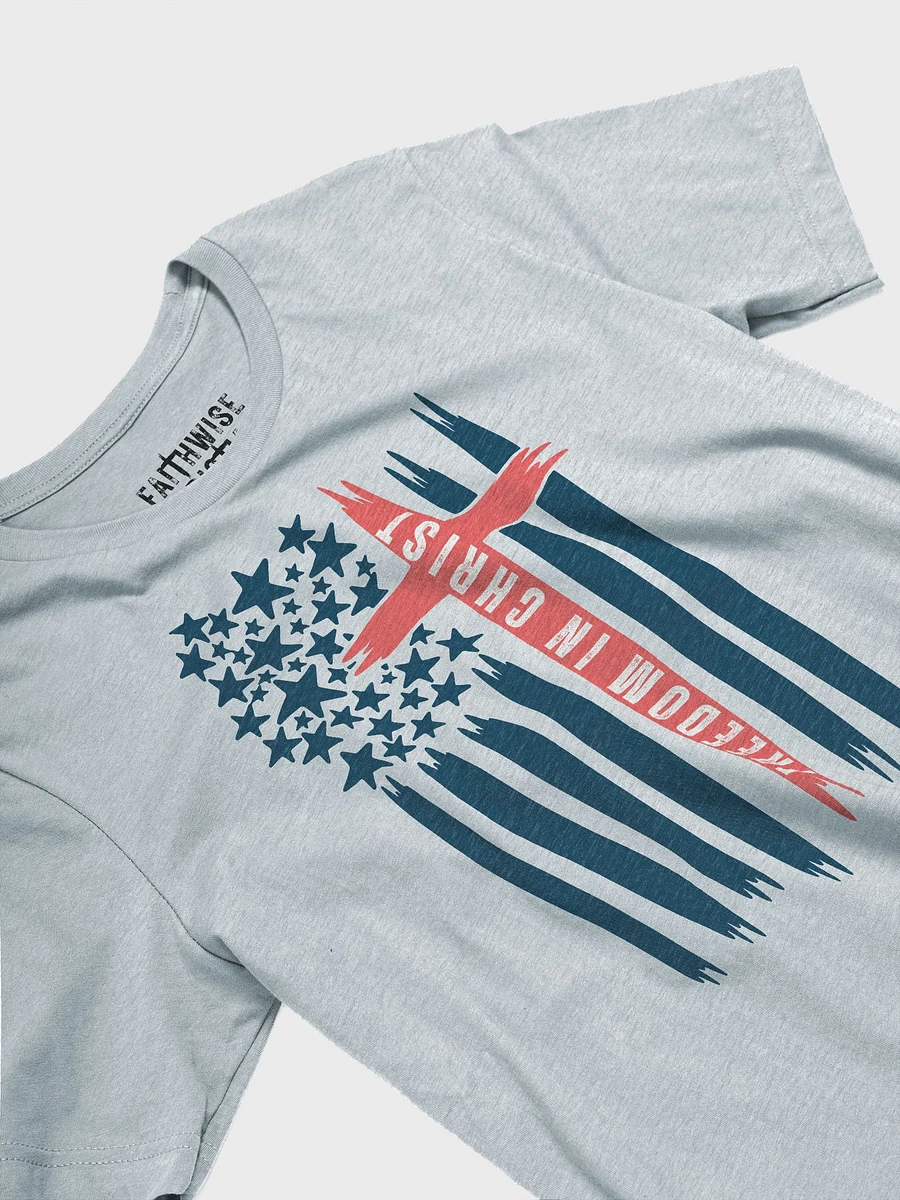 Freedom In Christ American Flag T-Shirt product image (9)