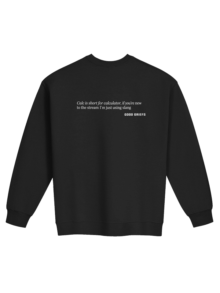 Calc is Short for... Men's Crew Neck - Dark product image (2)