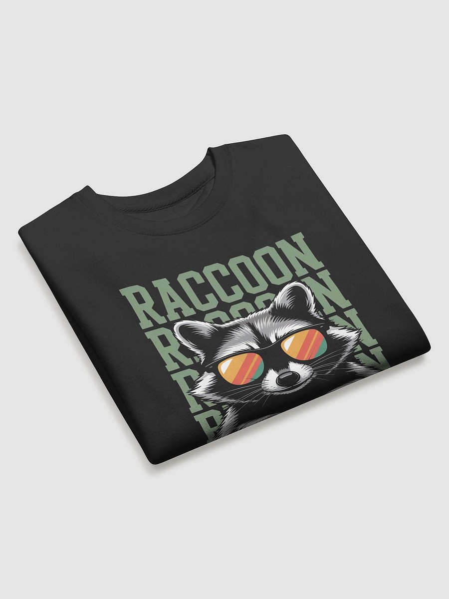 Striped Raccoon Sunglasses Sweatshirt product image (3)