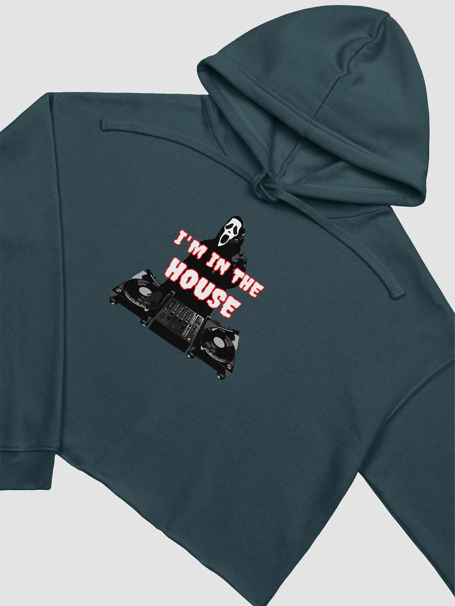 Ghostface in the house Bella+Canvas Fleece Crop Hoodie product image (3)
