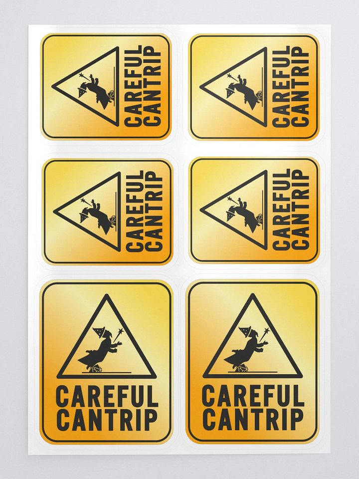 Careful Cantrip Logo Sticker Set Mini Variations product image (1)