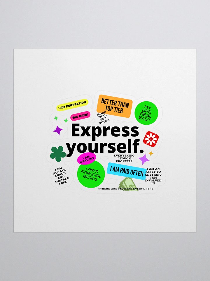 Bright Money & Self-Concept Motivational Sticker product image (1)