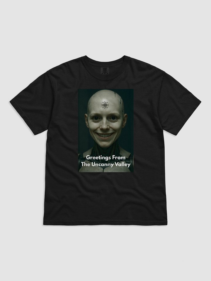 Greetings from the Uncanny Valley – Robot Nightmare T-Shirt product image (4)