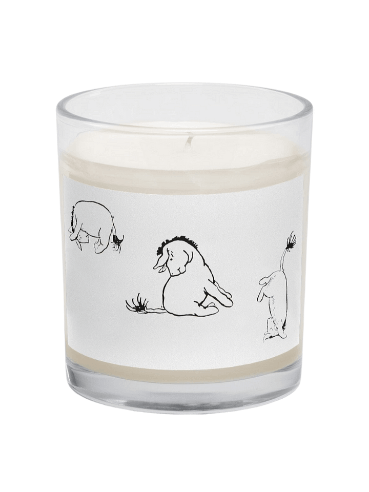 Silly Eeyore Soy Candle in Clear Glass Jar product image (1)