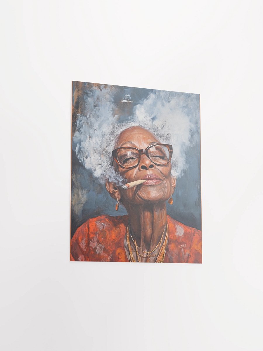 420 Stoner Art – Afrocentric Cannabis Queen Poster Unframed product image (5)
