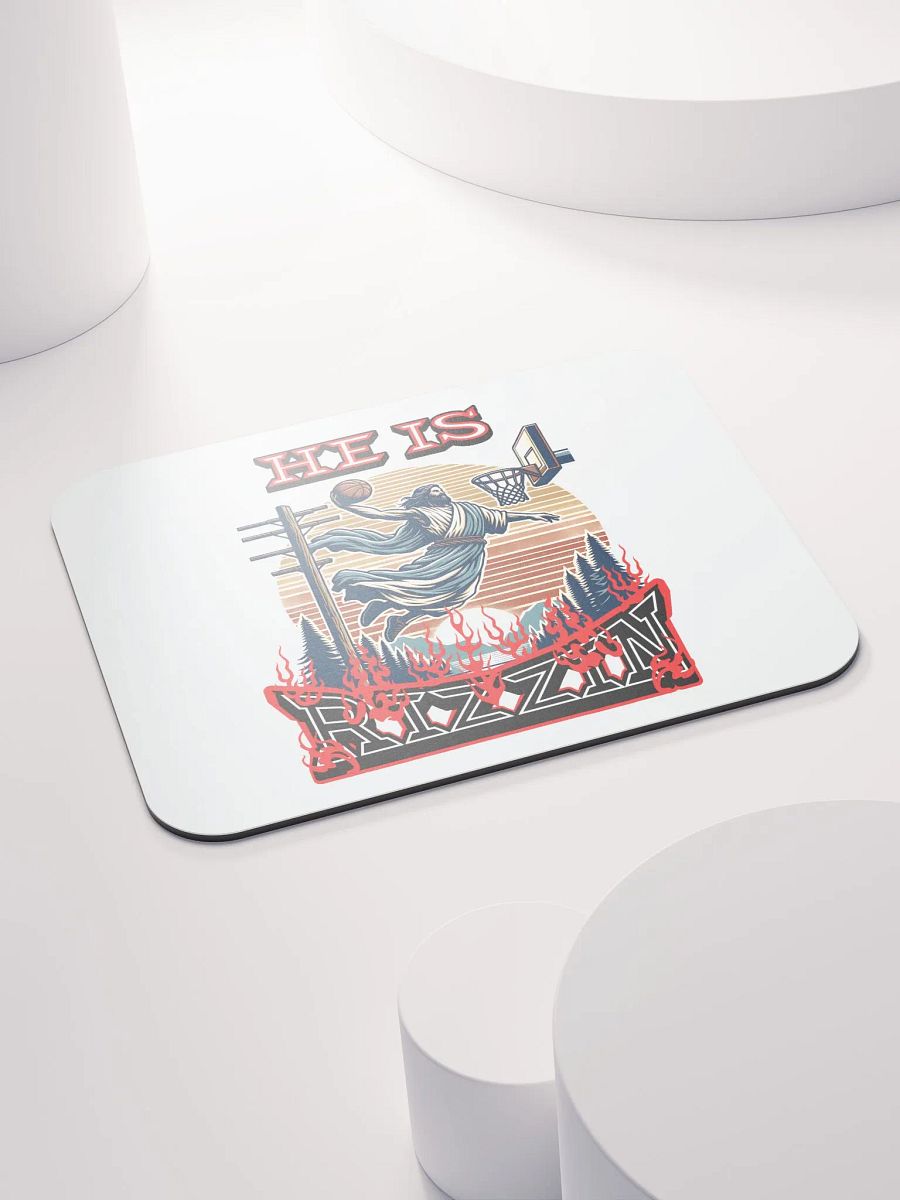 He Is Rizzin Basketball Jesus Rising Icon Mouse Pad product image (4)