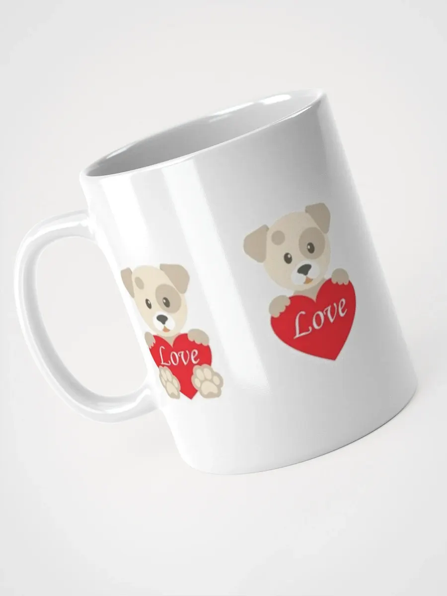 White Glossy Mug Cute Bear product image (3)