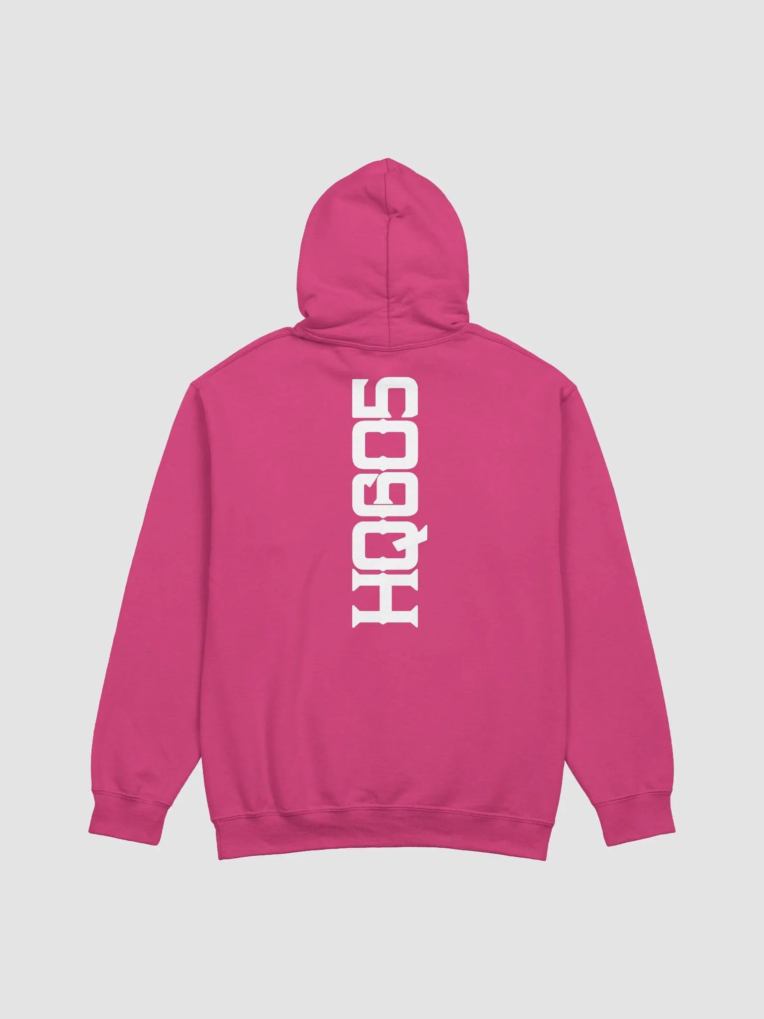 Hemp Quarters White Logo w/back Pink Hoodie. product image (2)