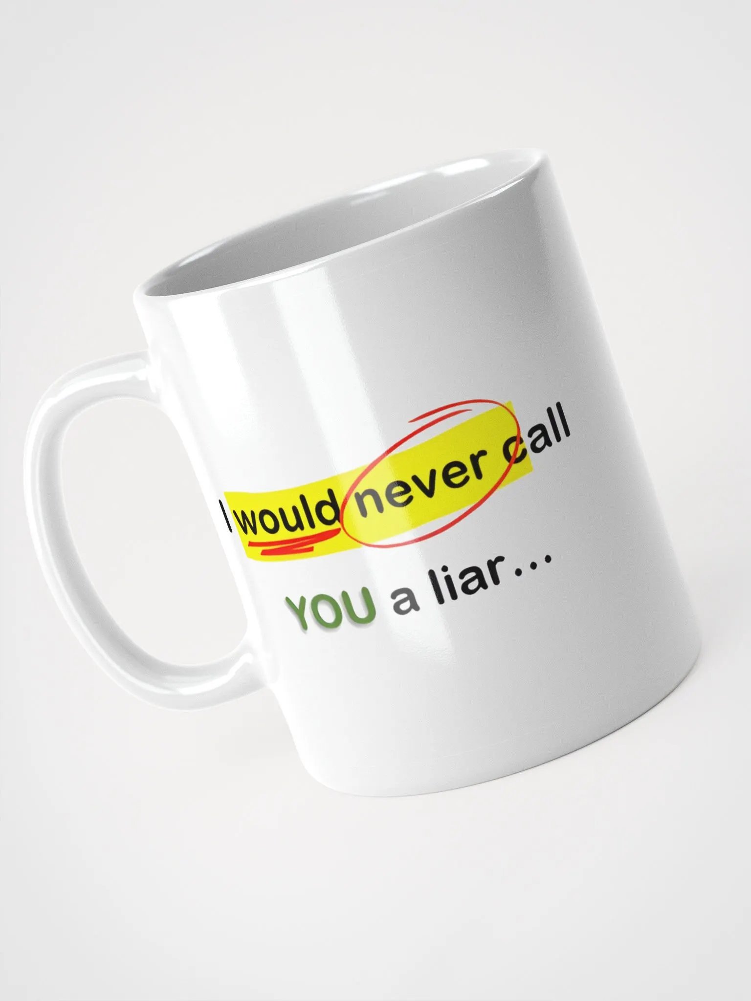 Would Never - White Glossy Mug product image (3)