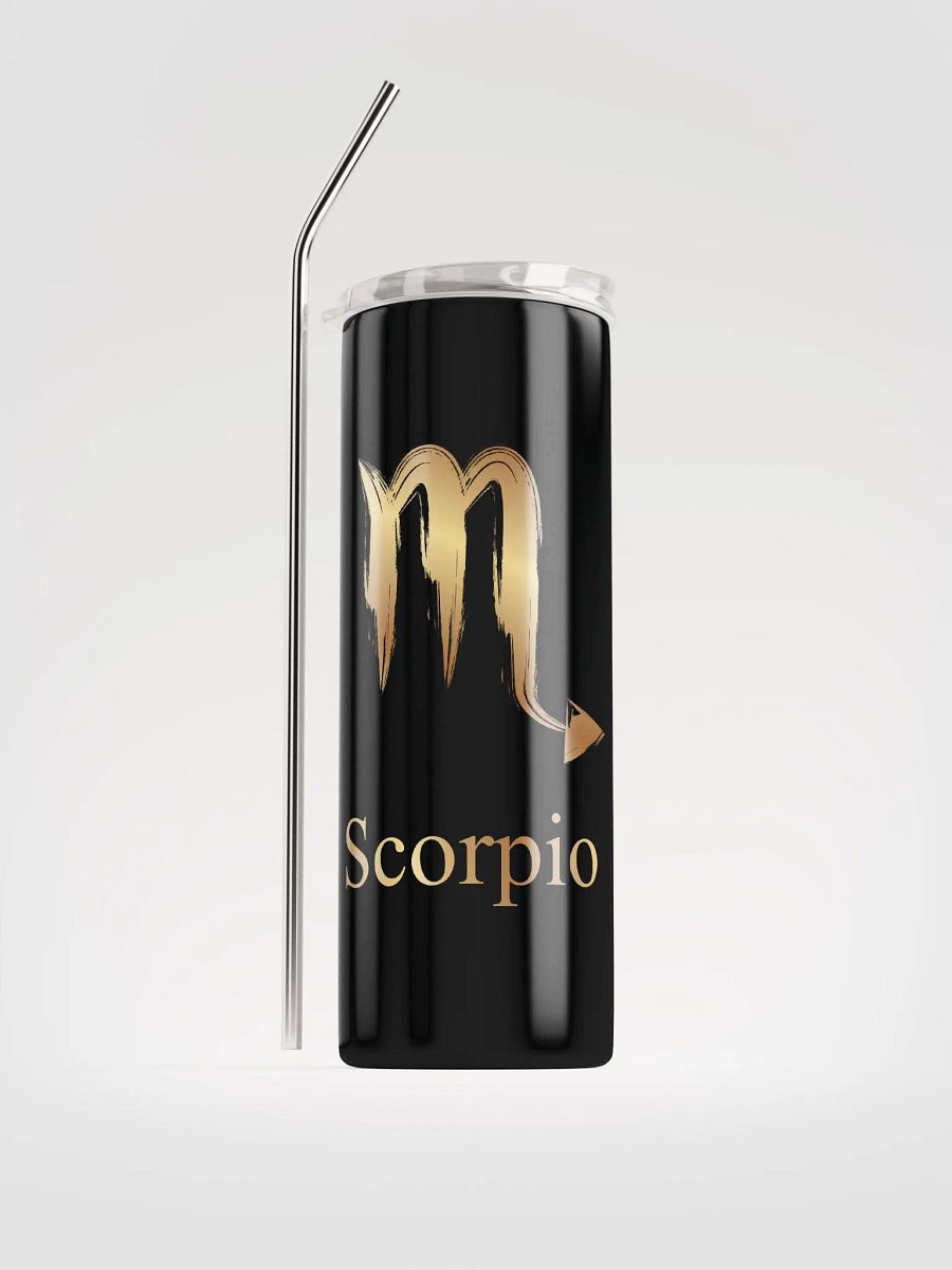 Elevate Every Sip with Our Luxurious Gold Scorpio Zodiac Stainless Steel Tumbler | Sustainable Elegance product image (1)