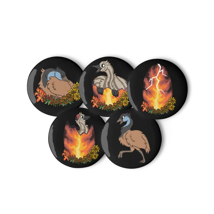 RAWR Ember Pins - Small Black product image (1)
