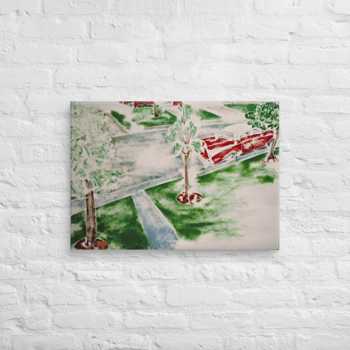 On the Road with No Memory 1985 on Canvas (28" x 40") product image (4)
