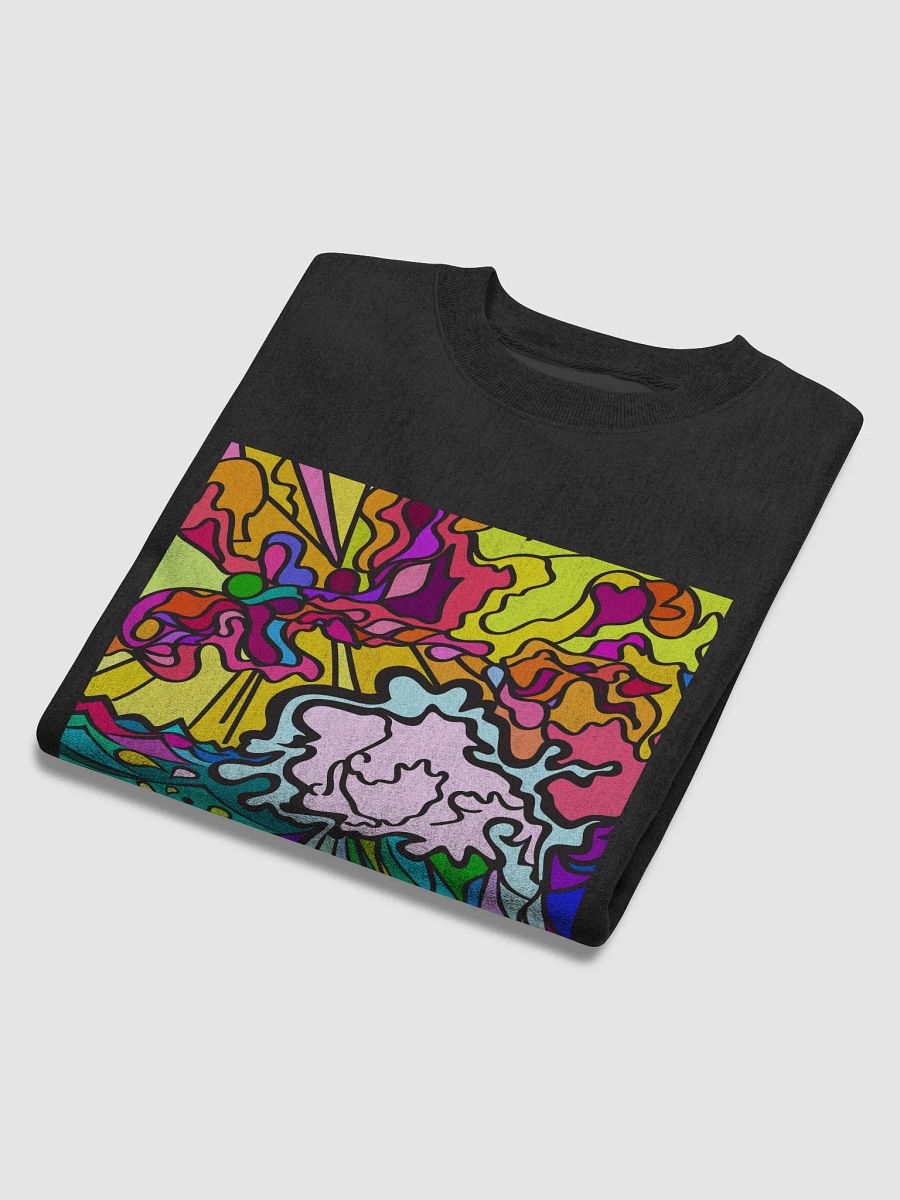 Vibrant Swirls Cotton Max Sweatshirt - Wave at Sunset product image (6)