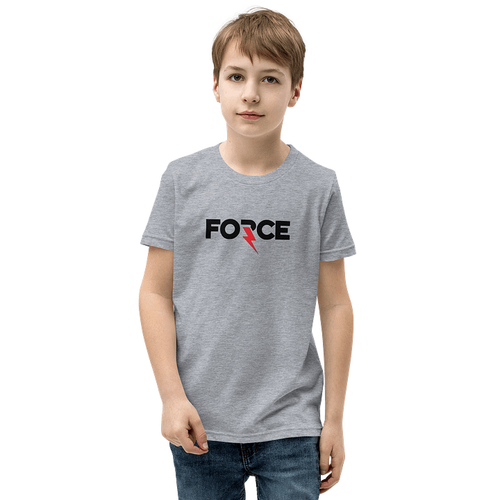 Kids Youth Short Sleeve T-Shirt Force Lettering product image (1)