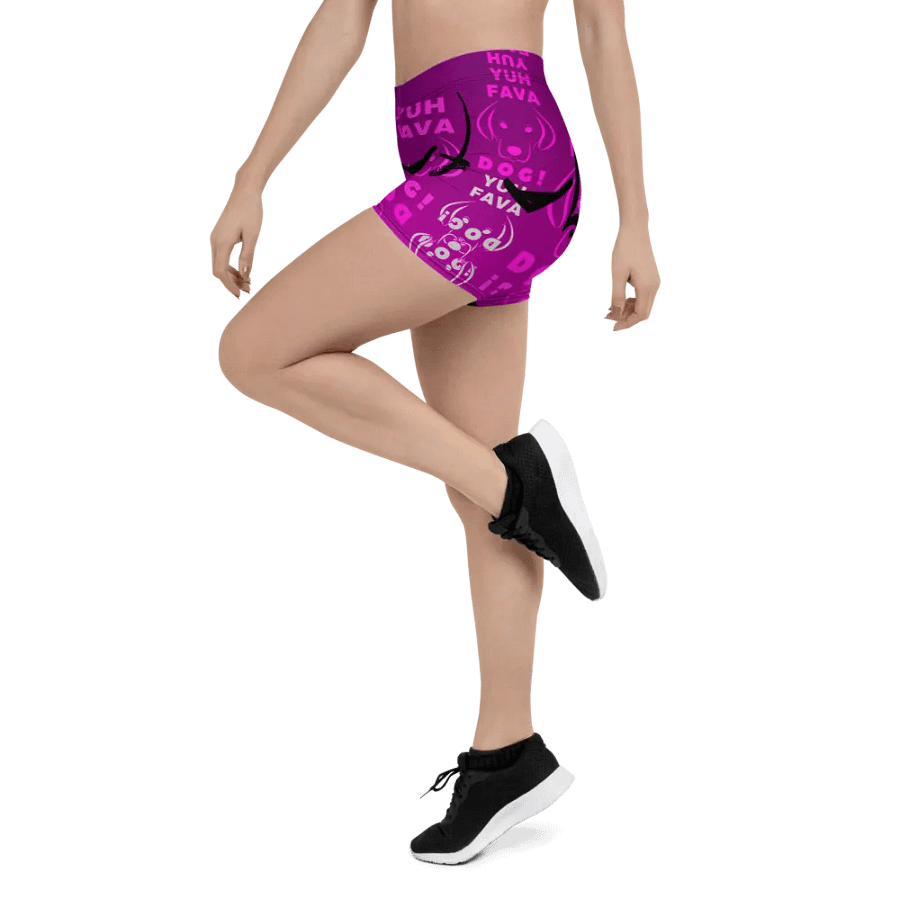 Purple Lavore Spandex Shorts product image (5)