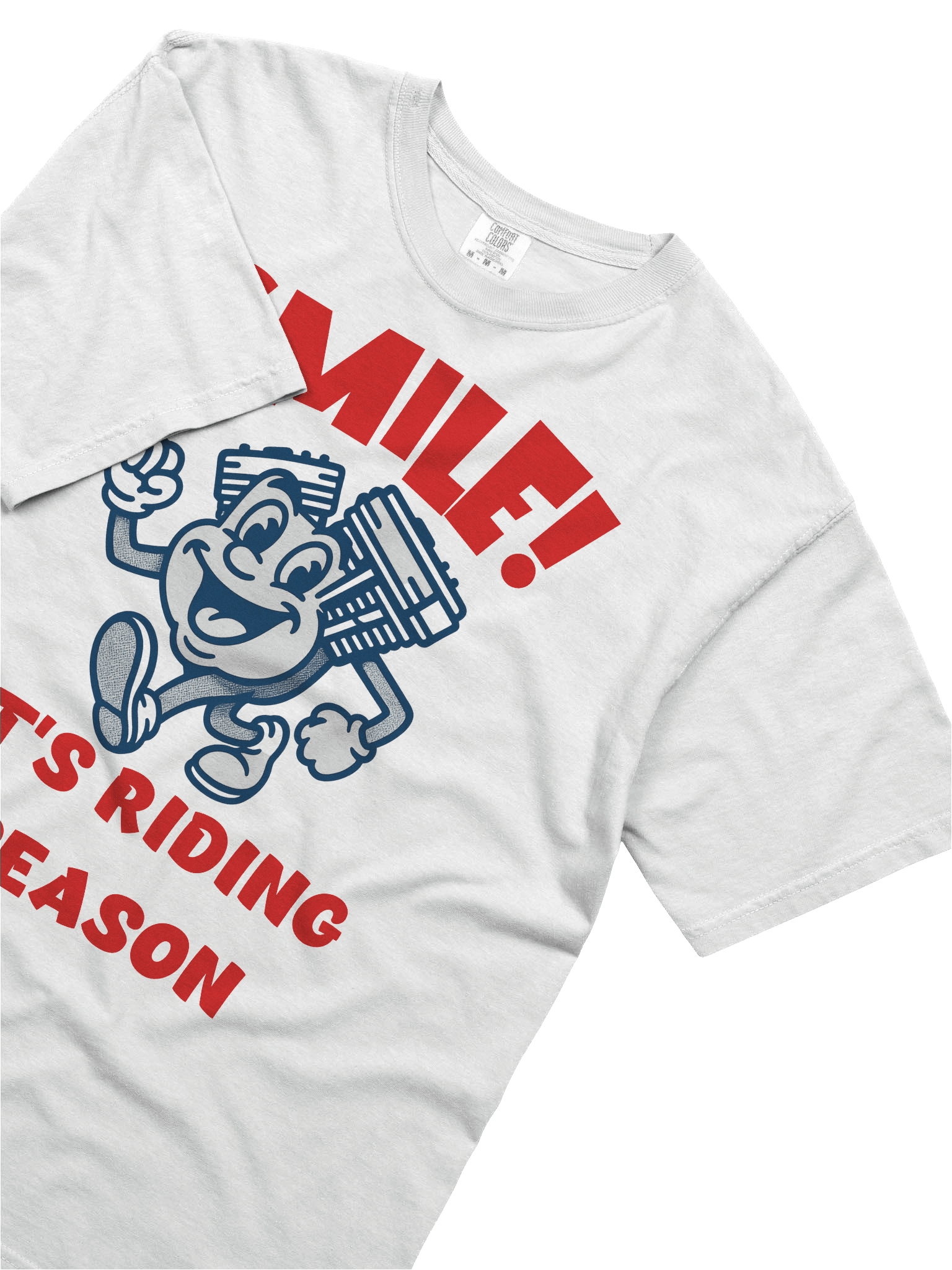 Throttle & Iron “Smile!” Tee — Riding Season Edition product image (5)