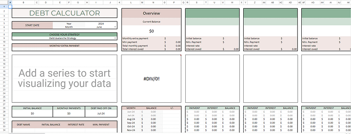 Budget, Debt Payoff and Net Worth Tracker product image (2)