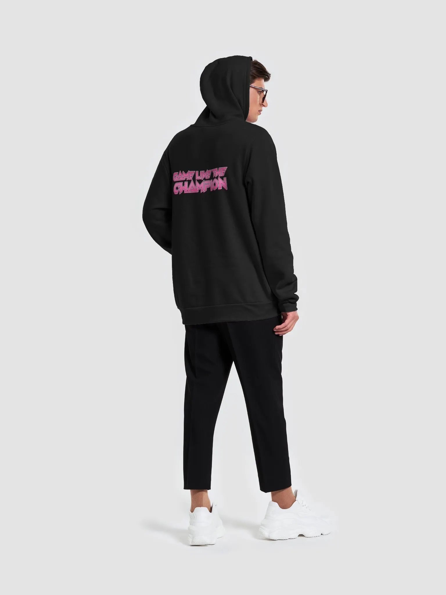 Pink Chris Champion Logo Hoodie product image (12)