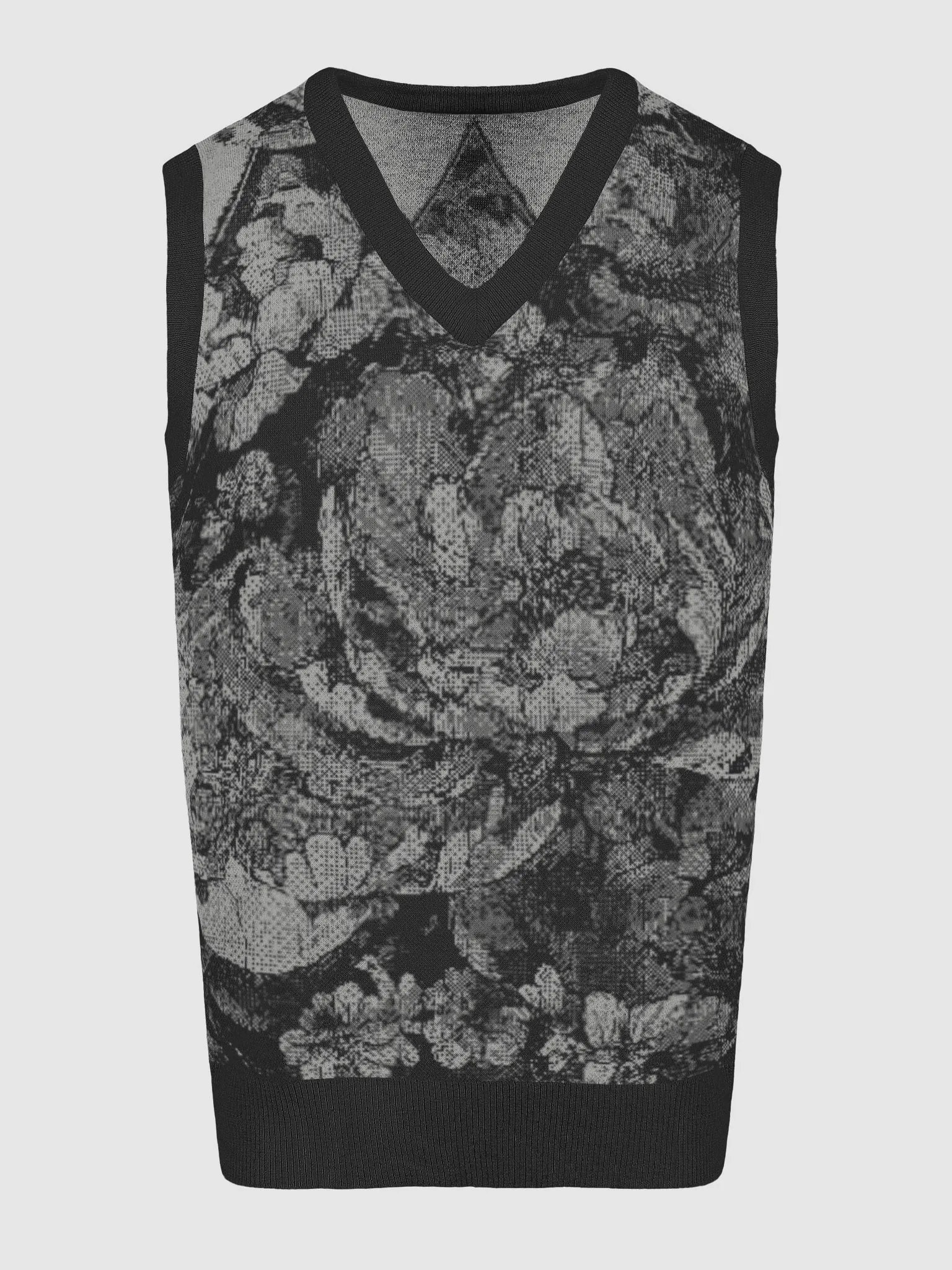Floral Bliss Knitted V-Neck Vest product image (12)