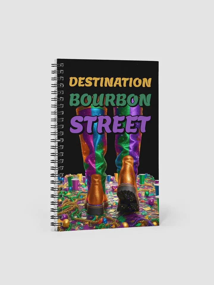 Destination Bourbon Street - Funny Mardi Gras Spiral Notebook product image (1)