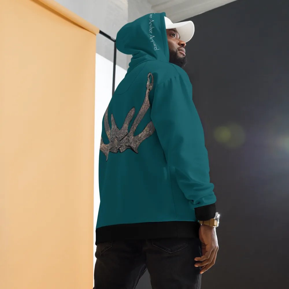 Teal Anchor Hoodie product image (12)