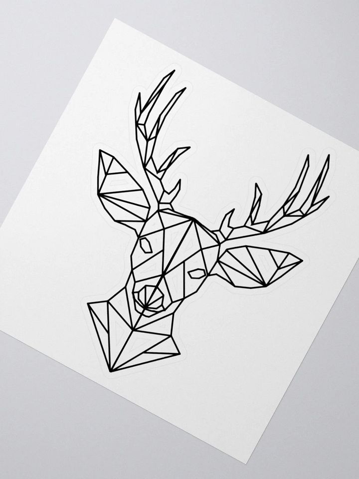 Fractal Deer Kiss-Cut Sticker product image (4)