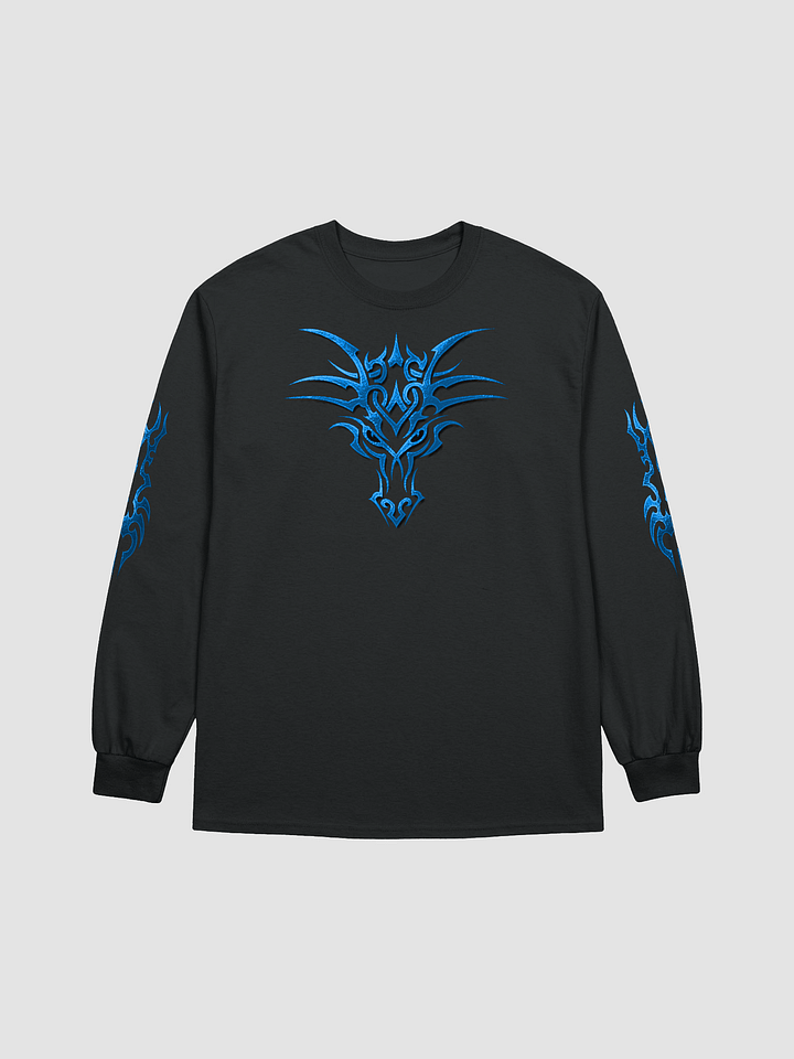 Blue Tribal Dragon Longsleeve product image (1)