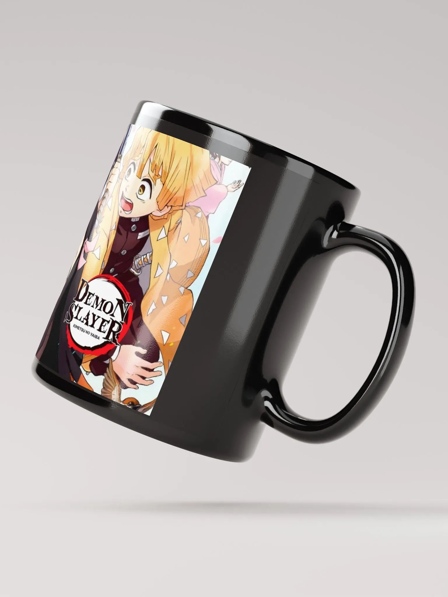 Demon Slayer Family Black Glossy Mug – Perfect for Fans and Collectors! product image (3)
