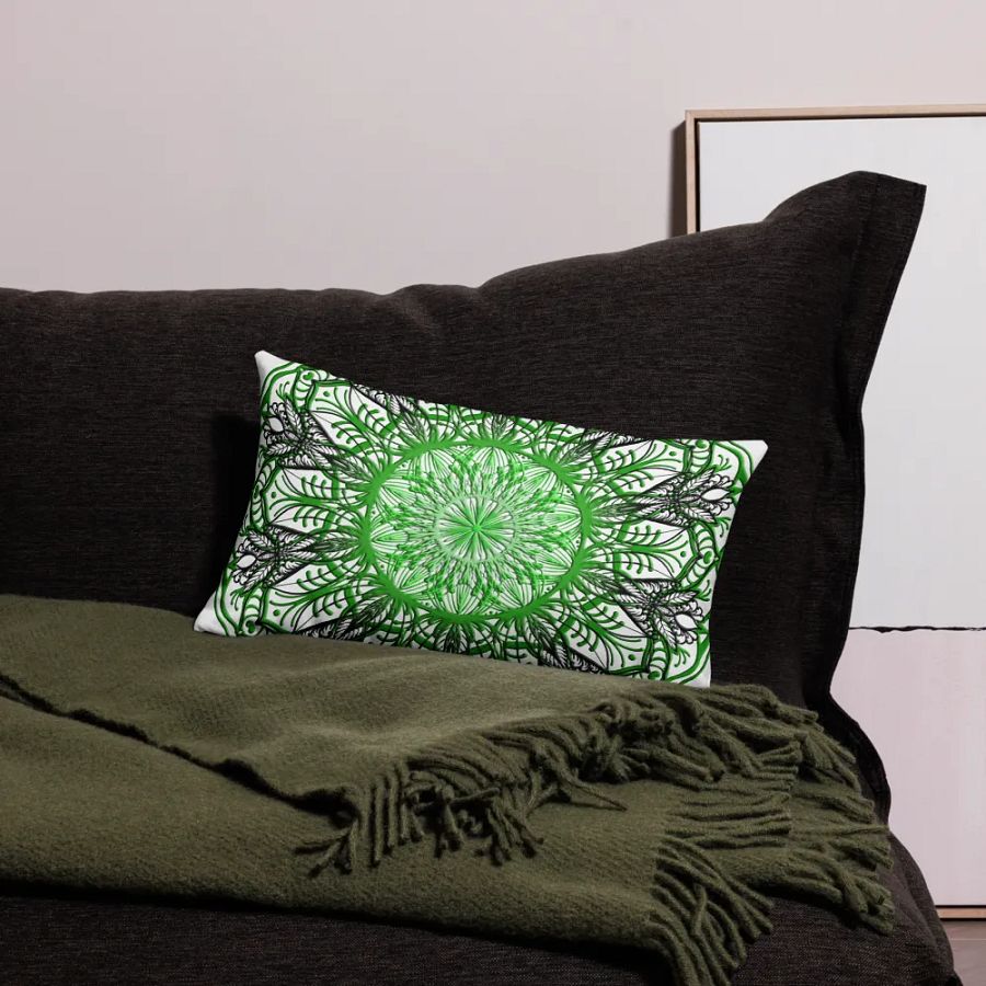 Verdant Symmetry Premium Pillow Case product image (6)