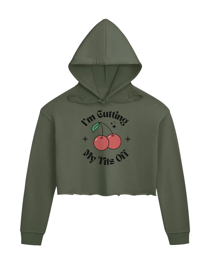Cutting Them Off Crop Hoodie product image (2)