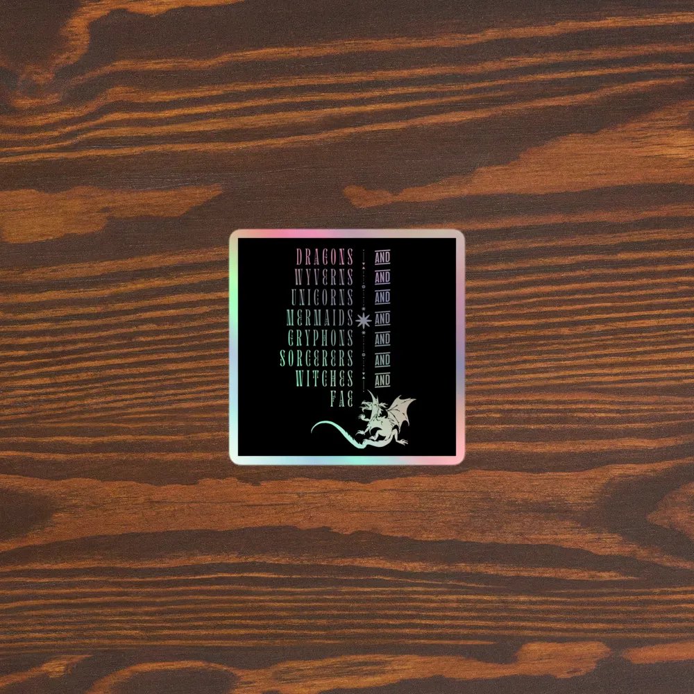 Fantasy Creatures Holographic Sticker product image (3)
