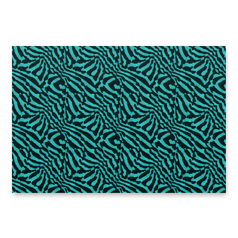 Teal Zebra Paper Sheets product image (3)