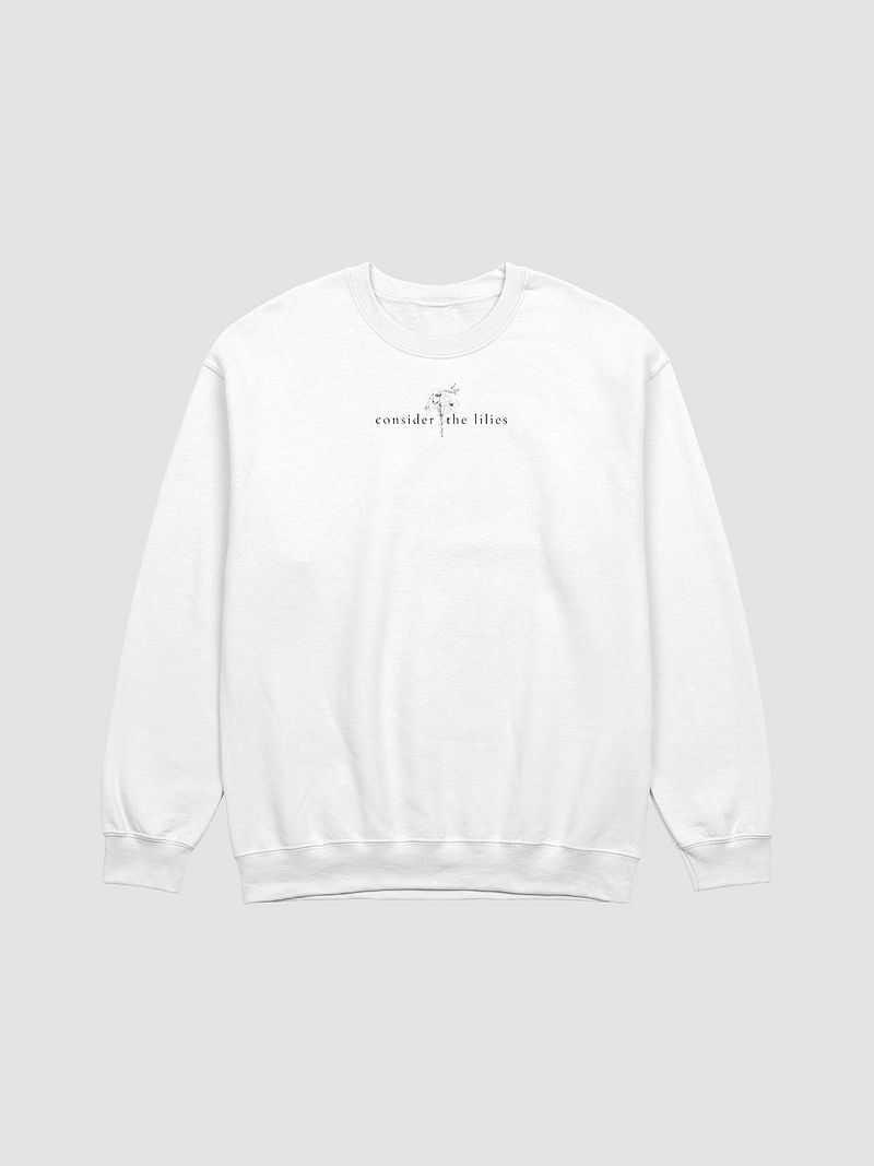 Consider the Lilies Black Print Sweatshirt