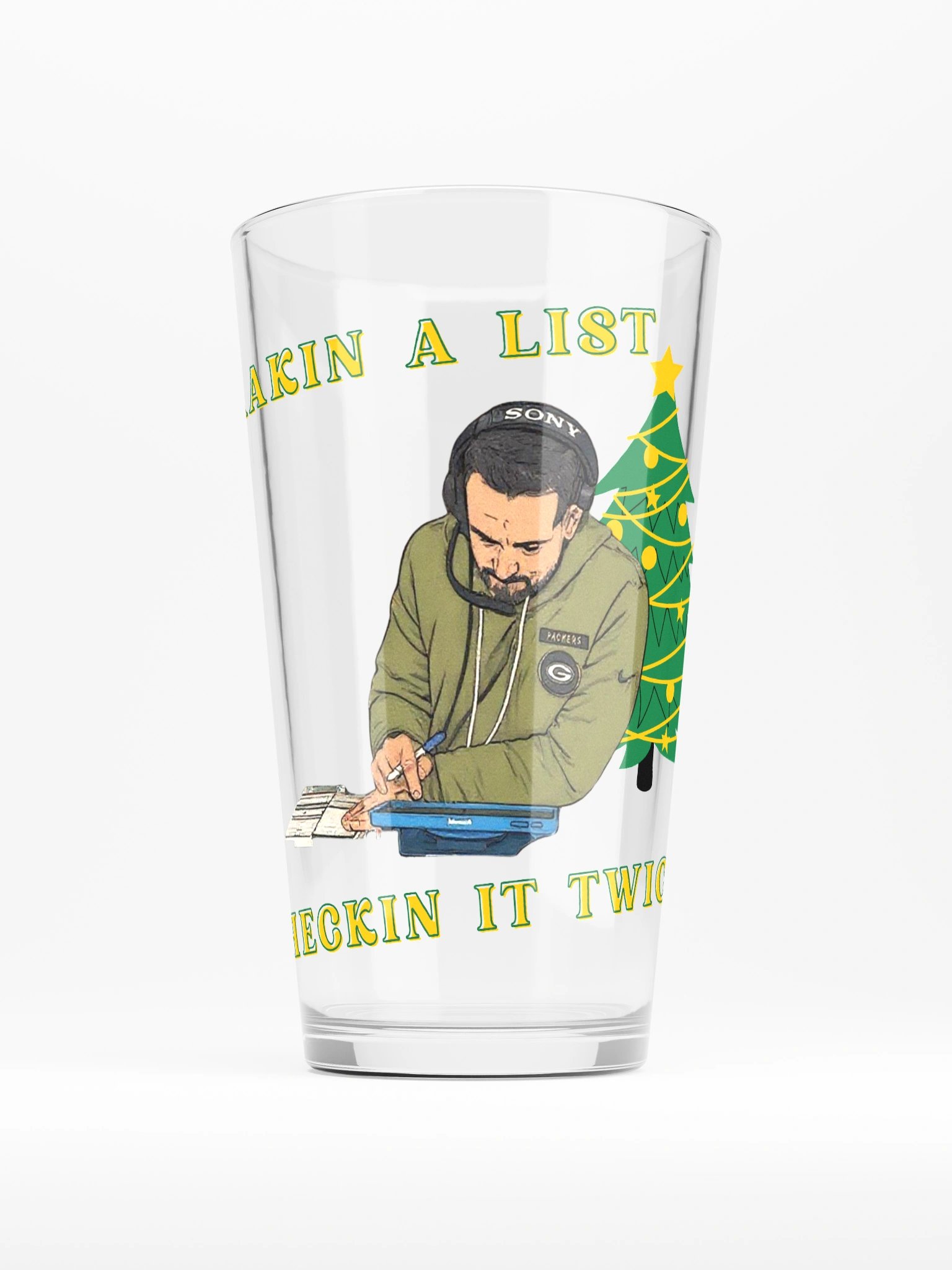 Makin a List Shaker Pint Glass product image (1)