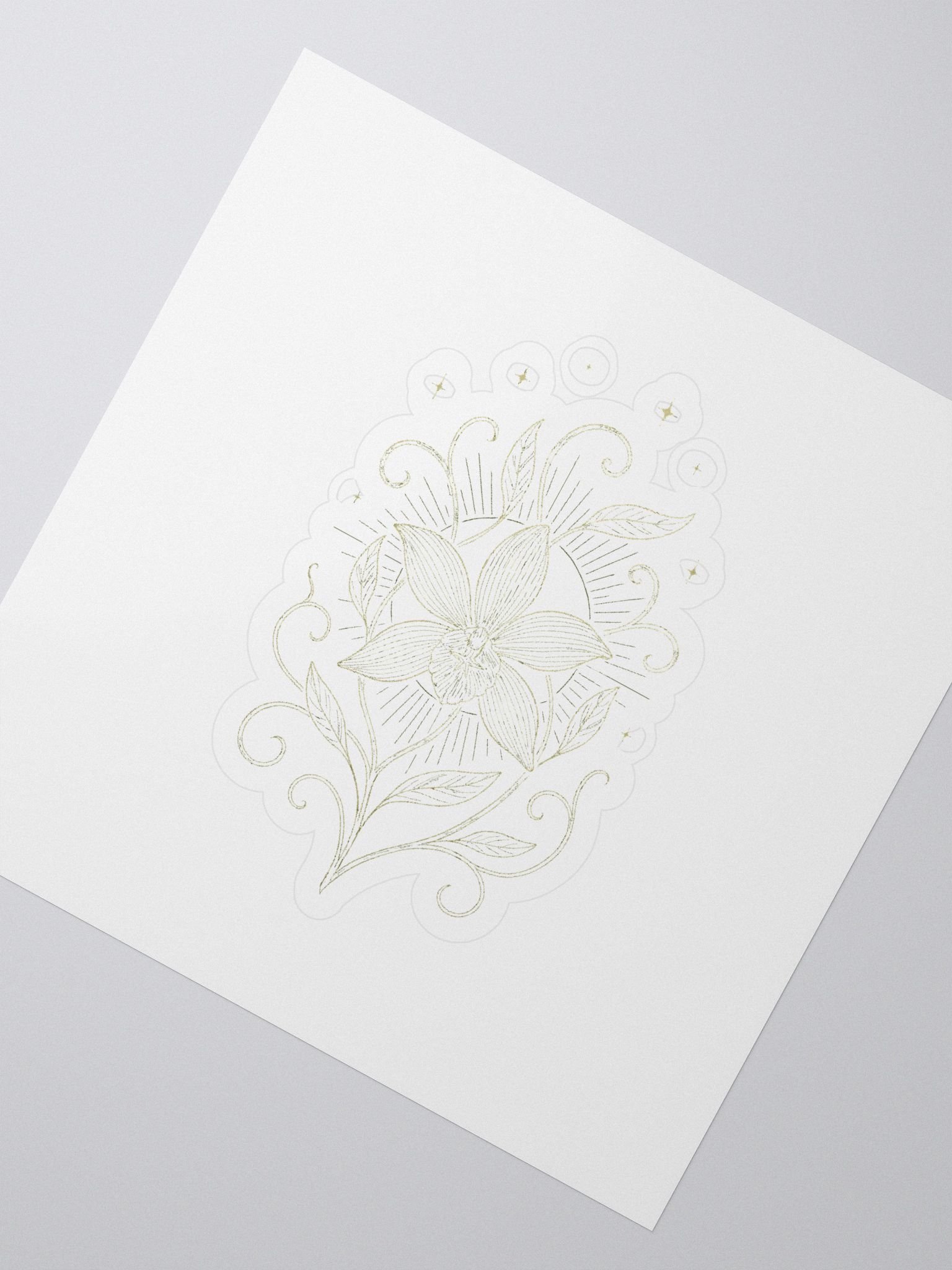 Celestial Orchid Sticker product image (2)
