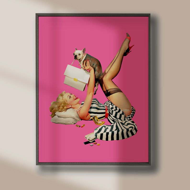 Pin-Up Girl Retro Gallery Wall Set of 8 DIGITAL Prints product image (11)