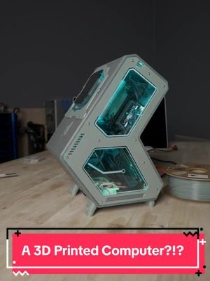I 3d printed a pc! #custompc #3dprinting #maker #pcbuild #gamingpc @Minisforum @MSI @AMD 