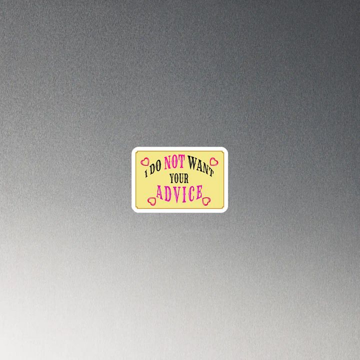 No Advice Magnet product image (2)