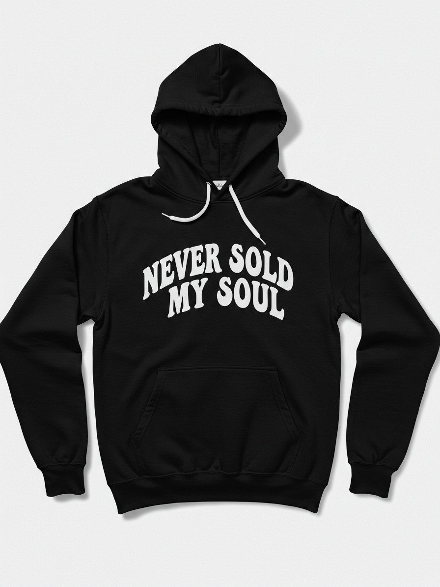 NEVER SOLD MY SOUL B/W HOODIE product image (1)