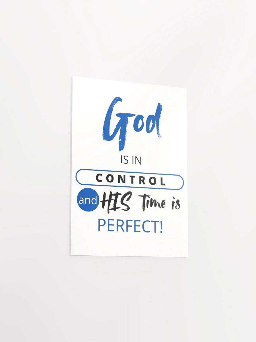 "God is in Control" Inspirational Poster product image (3)