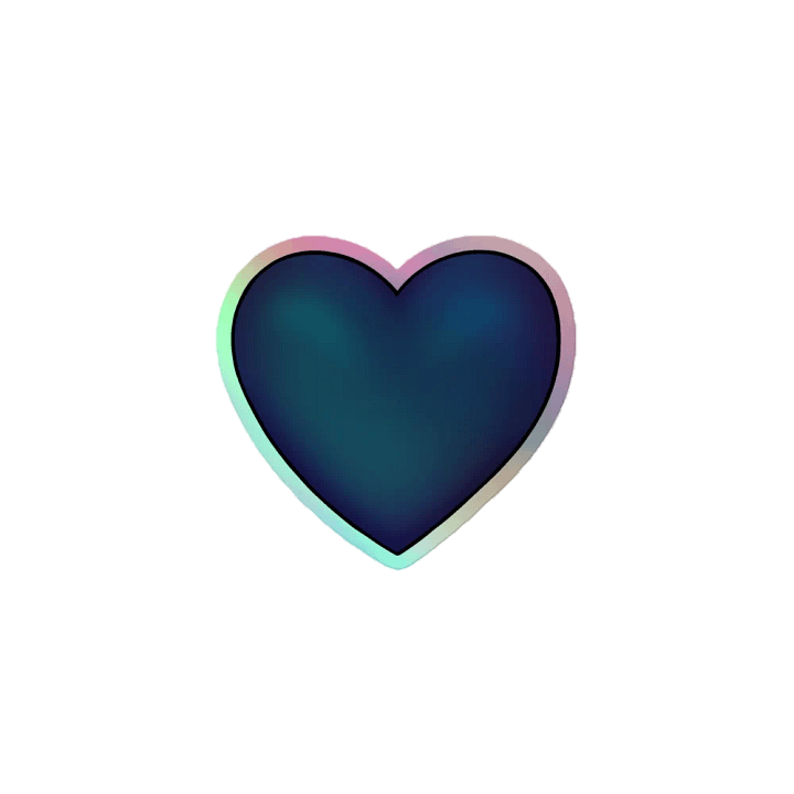 Luminous Love Holographic Sticker product image (1)