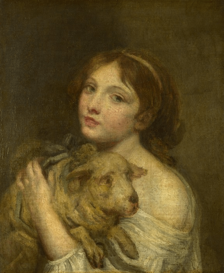 A Girl with a Lamb product image (1)