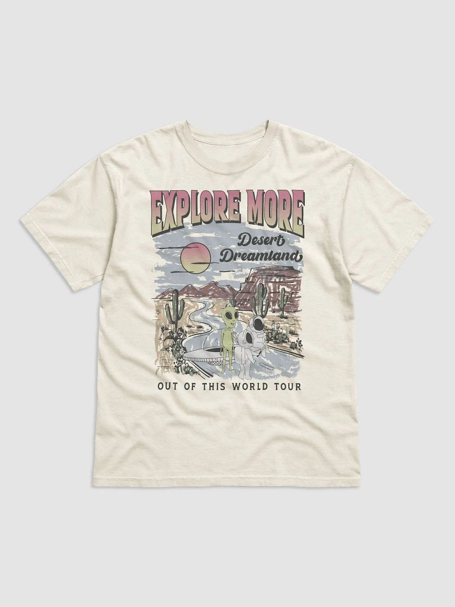 Aliens and UFO in the Desert Tee | Retro-Style Western T-Shirt for Travel and Road Trips product image (11)