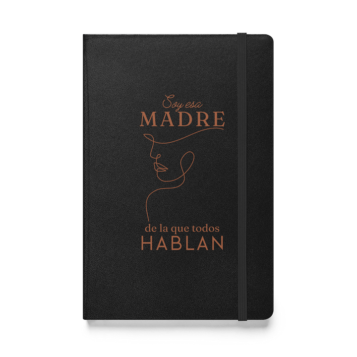 Boho Mother’s Day Design Soy esa madre Black Notebook product image (1)