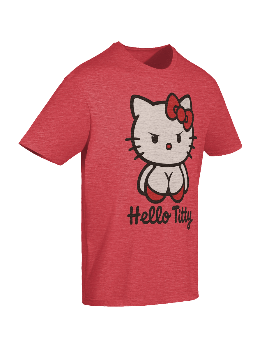 Hello Kitty Parody T-Shirt | Funny Adult Meme Tee for Gamers & Collectors product image (90)
