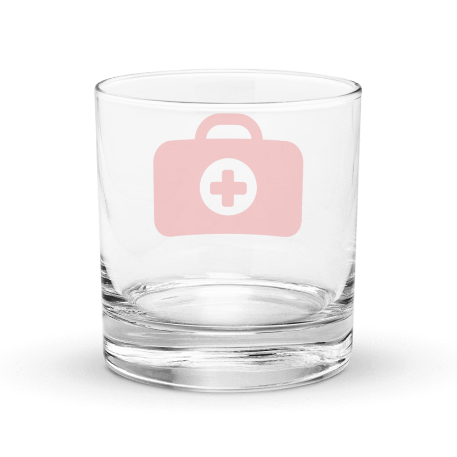 "First Aid Kit" Rocks Glass product image (4)