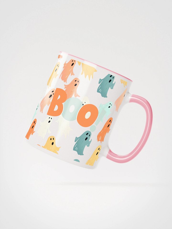 Peek-a-Boo! Pastel Ghosts Ceramic Mug product image (2)