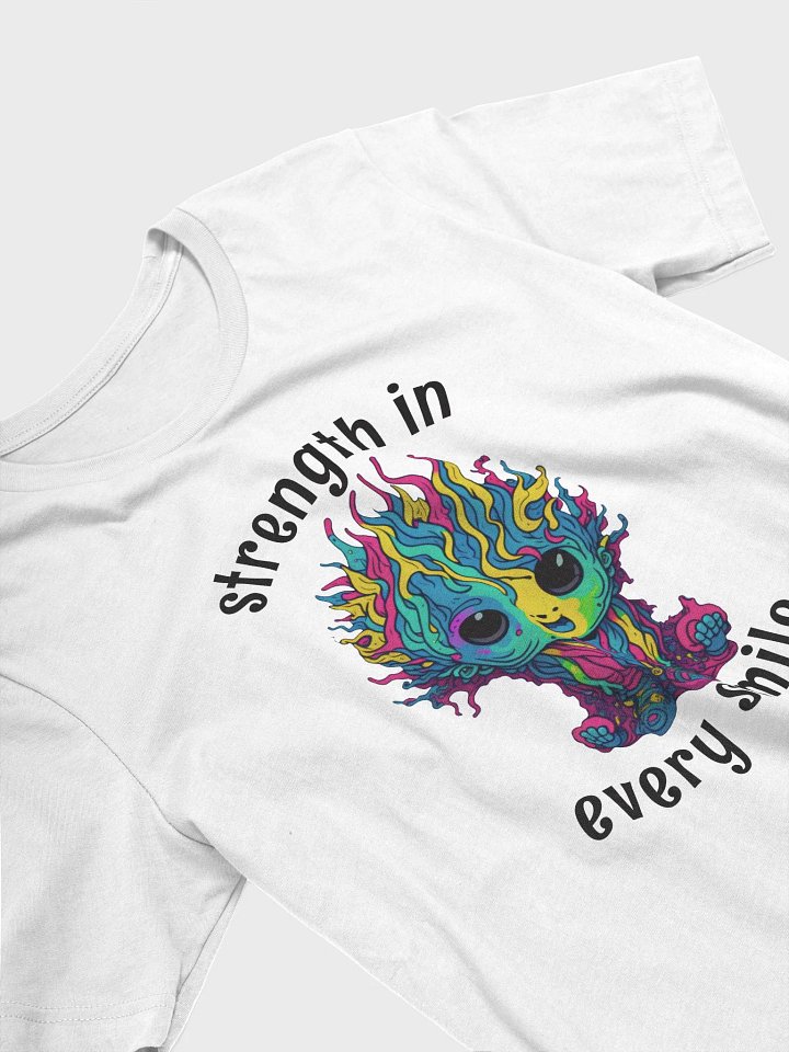 Quirky Misfits Graphic | Light Colored T Shirt | Strength In Every Smile product image (2)