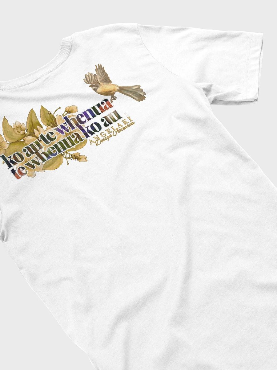 Unisex Korimako and Puawananga Flowers - ko au te whenua Decolonisation Aotearoa Tee product image (7)
