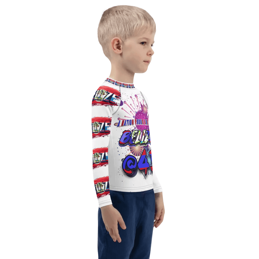 Belize Independence Kids Rash Guard product image (12)